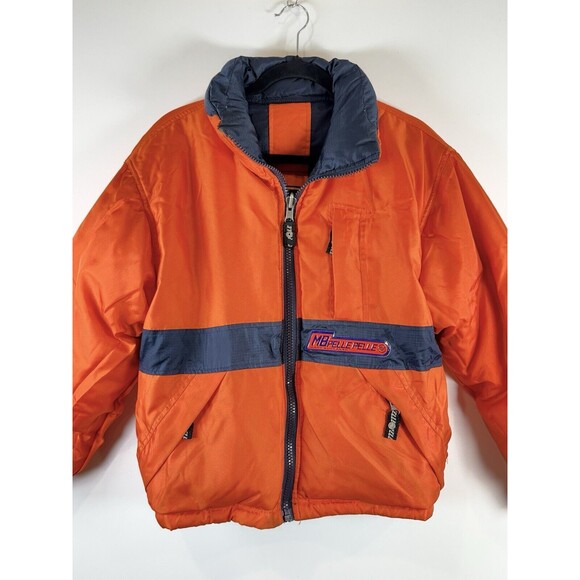 Reversible Down Jacket with Racing Patch by Mark Buchanan, 90s-00s Pelle Pelle - Picture 13 of 15